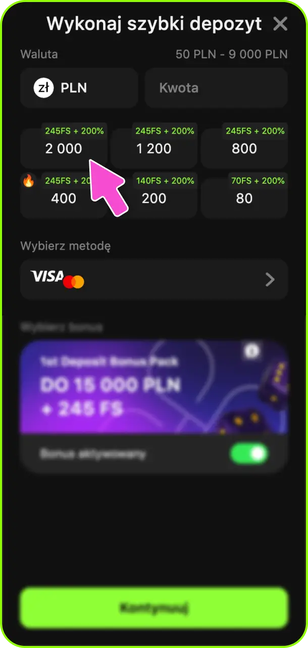 Dokonaj depozytu i zacznij grać na stronie Gamespot Casino.