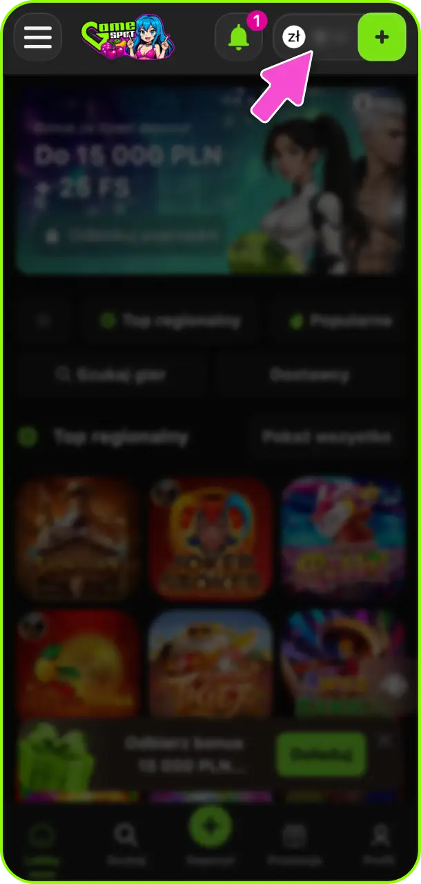 Odbierz swoje środki bonusowe przy użyciu wpisanego kod promocyjny Gamespot Casino.