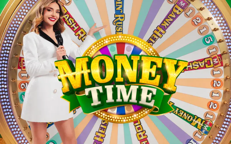 Zakręć kołem i wygrywaj nagrody w grze Money Time w Gamespot Casino.