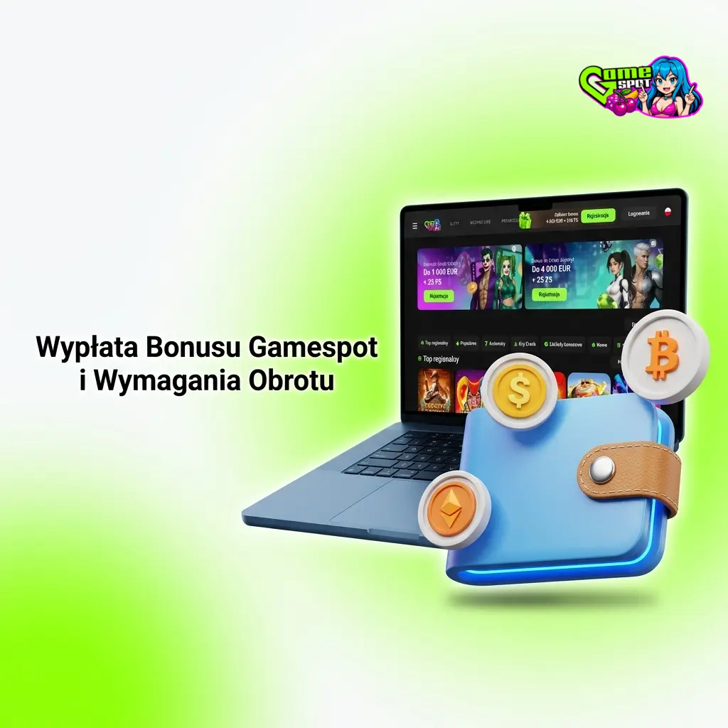 Wypłata bonusu Gamespot – wymagania obrotu, konto bonusowe i metody płatności BLIK, Visa, Mastercard